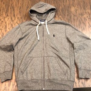 Ralph Lauren Polo zip up hoodie. Never worn. Tags removed but was never worn
